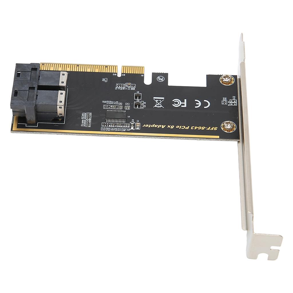 PCIE X8 to U.2 Adapter Card Dual Port SFF 8643 Mini SAS HD 36Pin PCIE Adapter Card for Conventional Desktop