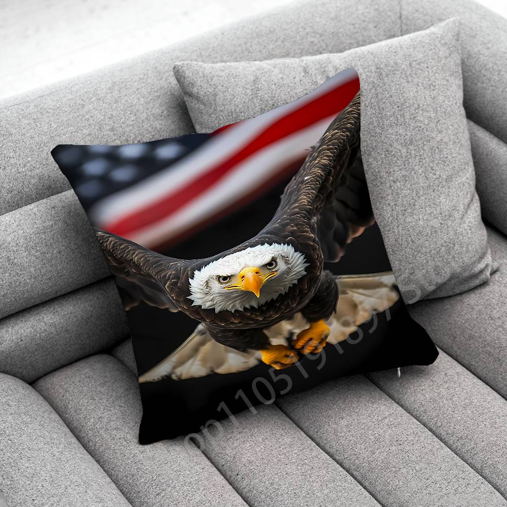 Federa per Cuscino Decorativo con Aquila Falco Uccello per Cuscini Quadrati da 50cm 40cm 55cm 45cm 30cm Copricuscino per Camera da Letto