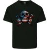 Skulls USA Flag America Biker Motorbike Kids T-Shirt Childrens