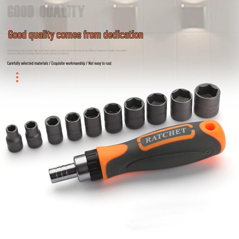 Mini Ratchet Screwdriver & Socket Set for Household Repairs