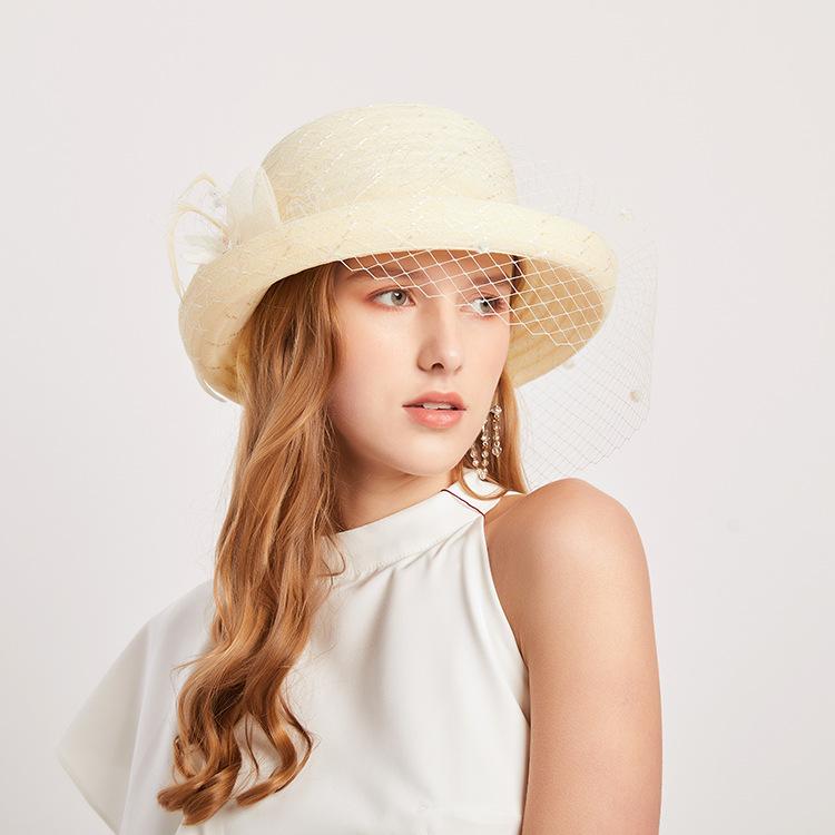 Summer Crimped Mesh Top Hat, Fashion Celebrity Fashion Hat, Outdoor Sunshade Basin Hat, Women'S Sunscreen Sun Hat