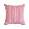 Supersoft Corduroy Cushion Cover Solid Striped Throw Pillow Covers Decorative Pillow Case for Sofa Bed Living Room Decoration