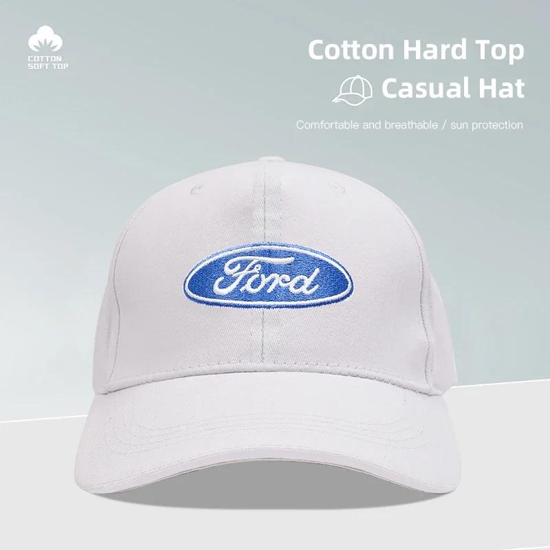 New 2026 Car Sticker New 2025 Hot Car Duck Tongue Cap Embroidery Logo Baseball 3D Hats Adjustable Casual Trucket For Ford Focus