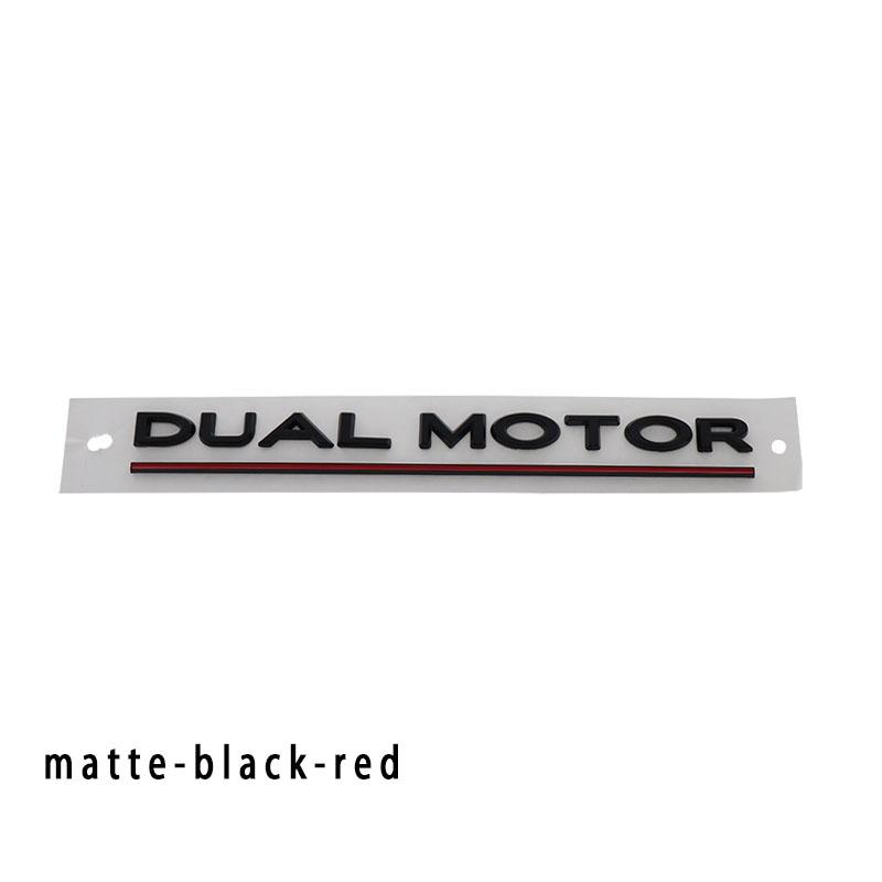 3D Premium ABS DUAL MOTOR Underlined Letters for Car Styling High Performance Car Fender Trunk Rear Bonnet Decal Emblem Badge Sticker