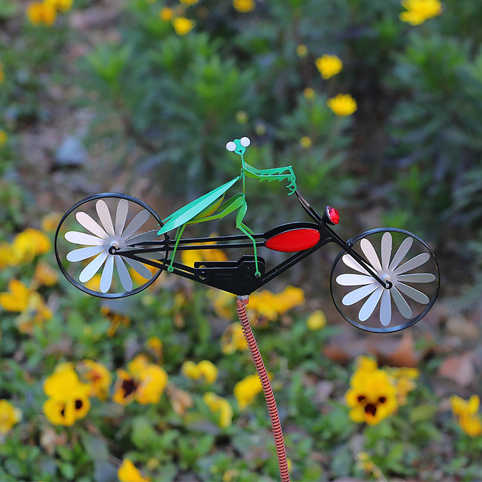 Garden Windmills Garden 3D Metal Wind Windmills Vintage Wind Windmills Garden Yard Sculpture Decoration One Size