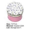 Needle Cushion Box Soft Multi-use Fabric Creative Flower Pattern Pin Cushion Box for Home