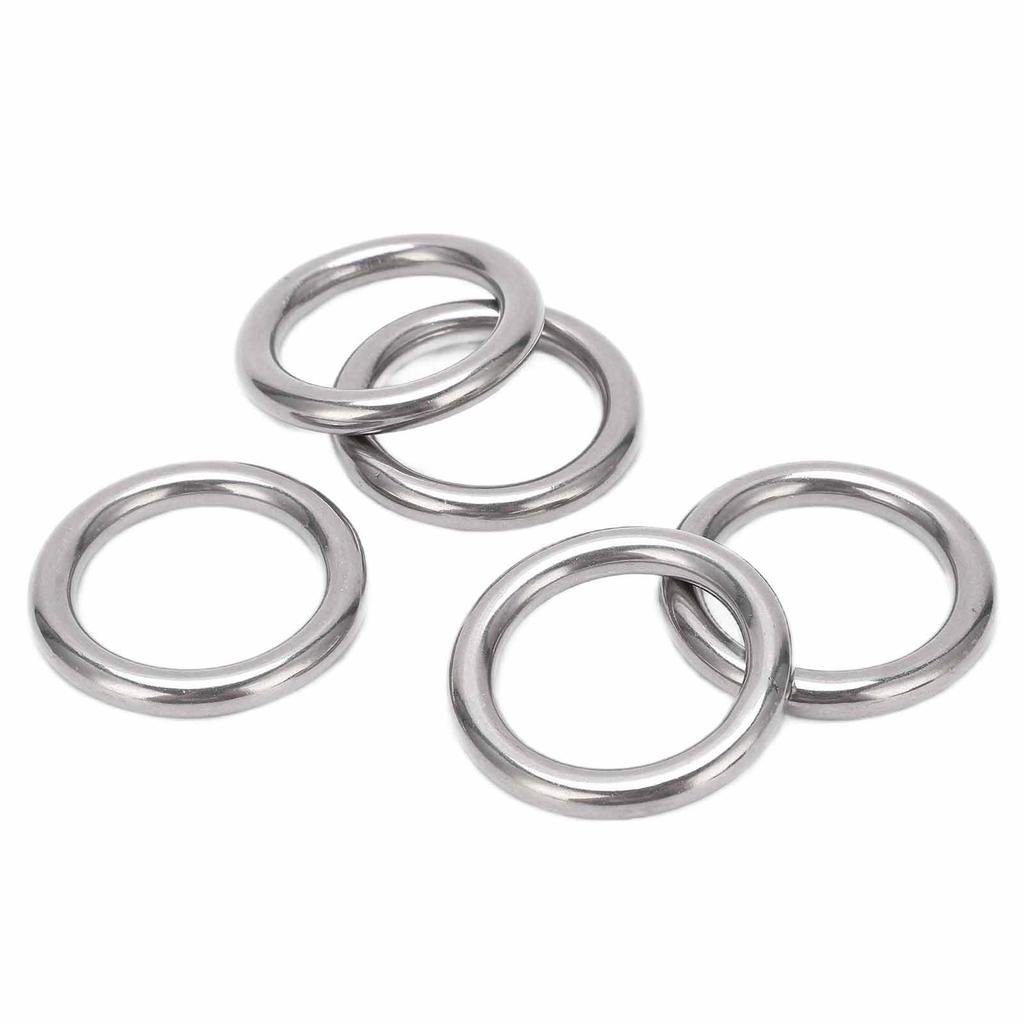 5pcs Boat Round s Stainless Steel 304 Seamless Welded O Type Hanging for Hammock