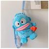 Sweet And Adorable Blue Cartoon Japanese Mermaid Monster Plush Doll Backpack