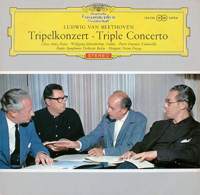 LP Record LUDWIG VAN BEETHOVEN GZA ANDA W Tripelkonzert Triple Concerto 136236SLPEM Deutsche Grammo 1961 Germany Classical Used