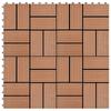 Day and Night - Day and Night WPC Porch Tiles 30x30 Cm 1 M² Brown 11 Units