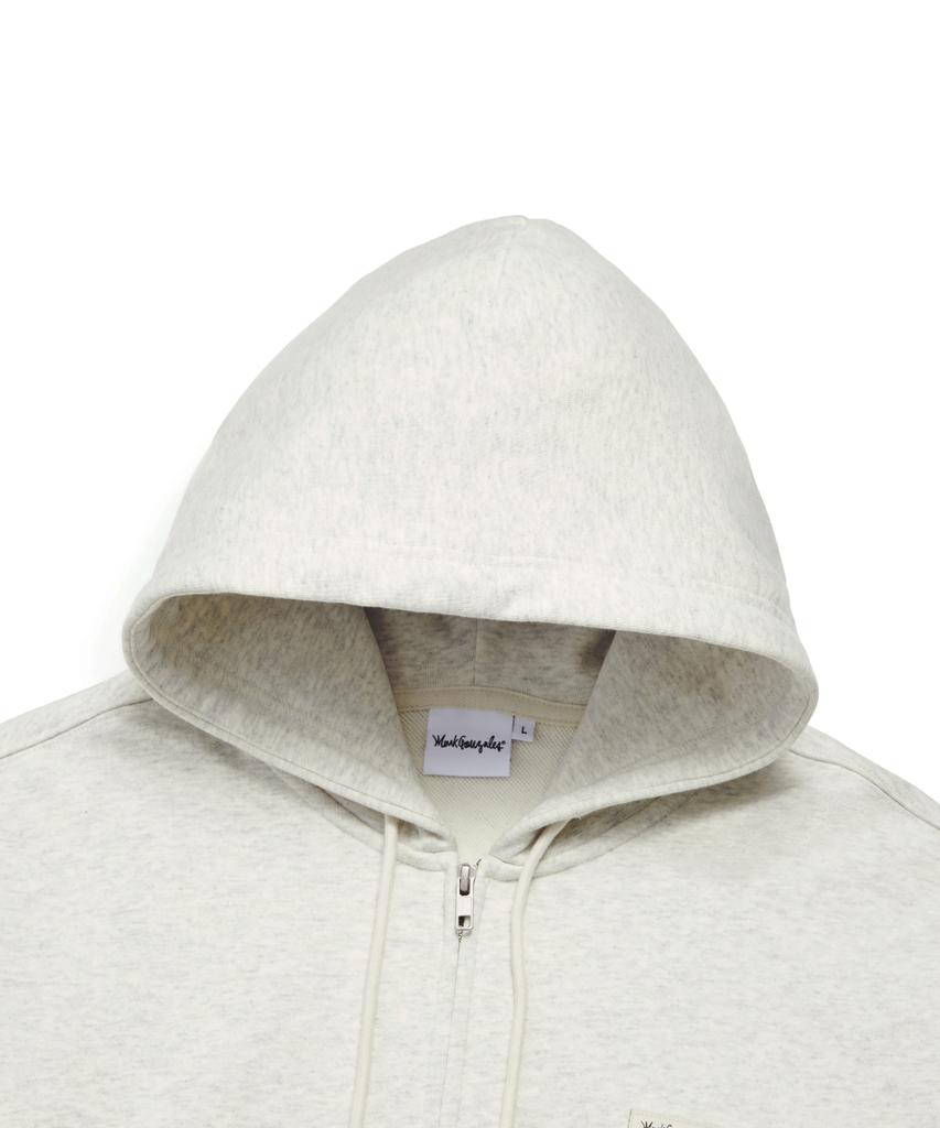 Mark Gonzales Sign Logo Wappen Og Sweat Zip-Up Hoodie - Oatmeal