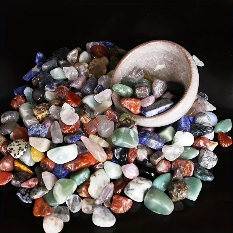 50g/bag Natural Mixed Colorful Crushed Stones - Perfect for Aquarium Fish Tank Decoration!