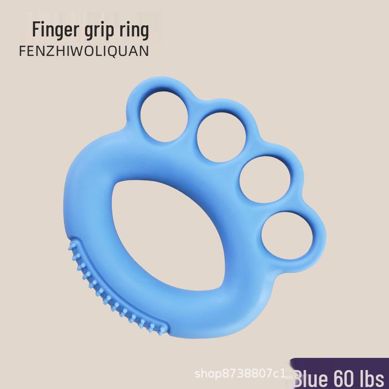 Elderly Hand & Finger Recovery Grip Ring - Silicone Flexibility & Strength Trainer for Home Use