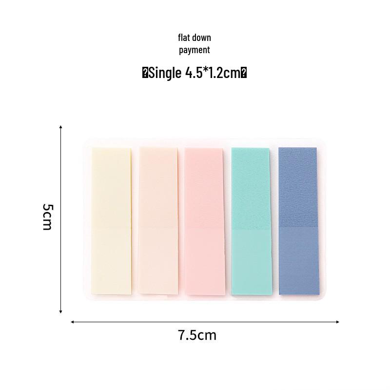 Morandi Color Transparent Index Tabs: Writable Sticky Note Page Markers
