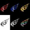 2PCS Motorcycle Oil Tank Stickers Creative Universal Motorbike Flame Skull Decals Tank Reflective Waterproof Decor Accessories