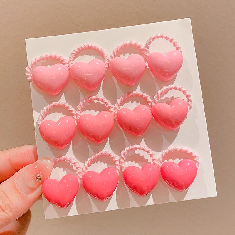 2024 Kid-Friendly Hair Accessories Set - Elastic Cartoon Hair Ties & Ropes for Girls, No-Pain Design