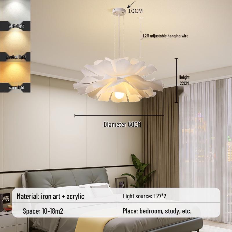 Modern Nordic Chandelier: Creative Warm Lighting for Living Room, Restaurant, Master Bedroom, and Children's Room