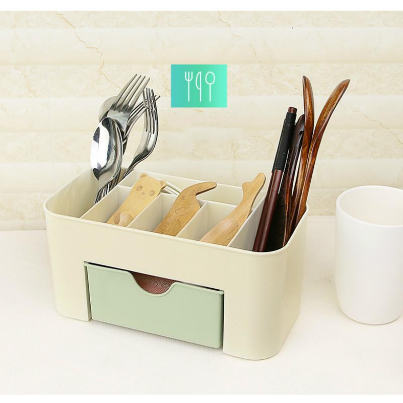 Desktop Storage Box Cosmetics Makeup Storage Drawer Type Box Saving Space Makeup Organizer