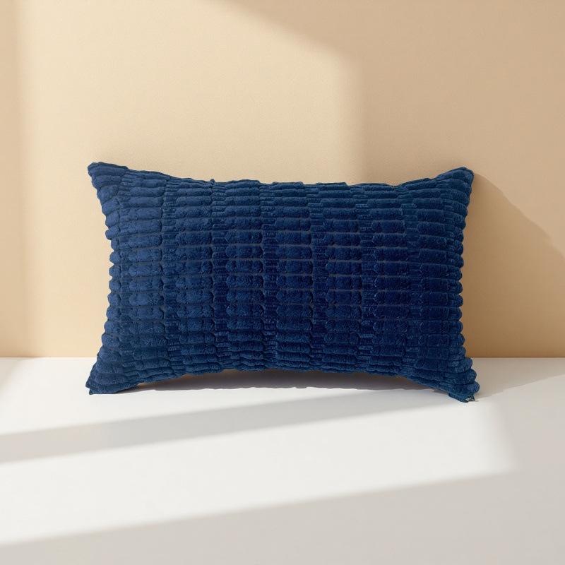 Luxury Rectangular Plush Pillowcase: Portable, Removable, and Washable for Sofa
