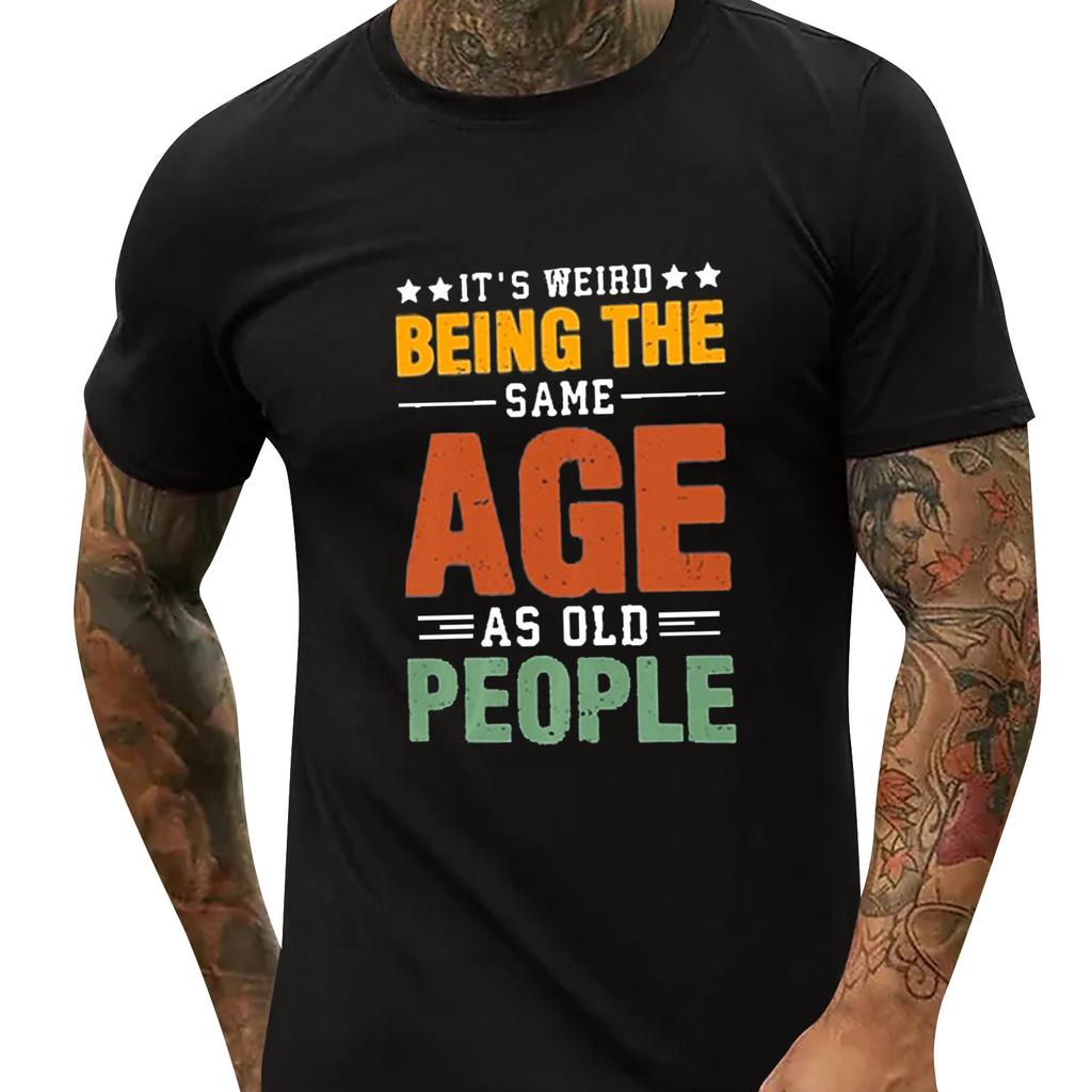 Men's  T-shirt T-shirts Graphic Text Pool3D Printing Street Casual Short Sleeve Printed Clothing Basic