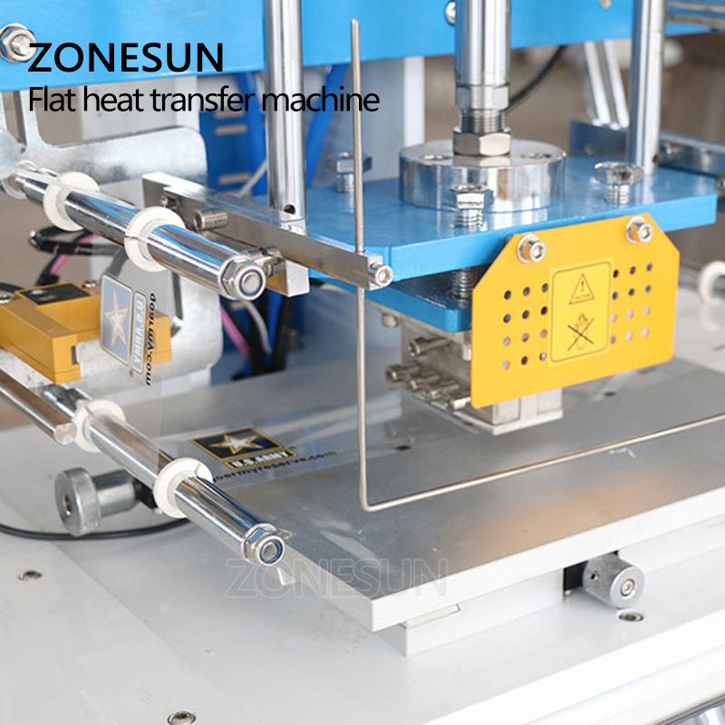 ZONESUN ZY-HTP-B Pneumatic Stamping Machine leather LOGO Creasing machine LOGO stampler name card stamping machine