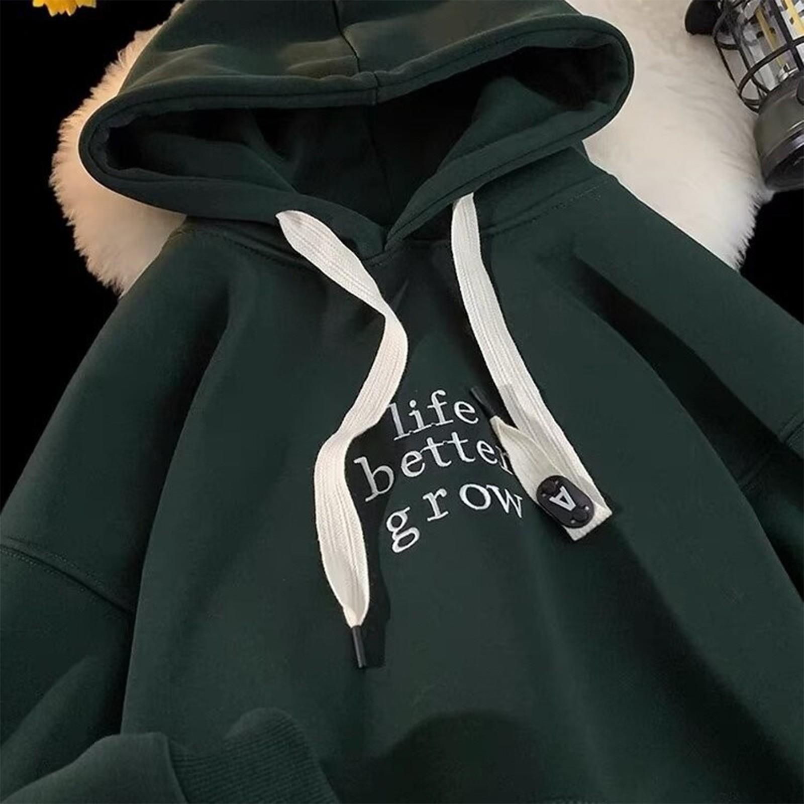 

Женские флисовые толстовки большого размера, свитера с длинным рукавом, пуловеры, осенние наряды XXXXXL темно-зеленого