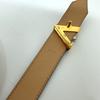Louis Vuitton M9362 Ceinture Twist LV Buckle Slim Belt Epi Leather Beige