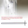 Square Stainless Steel Top Shower Arm Pipe Wall Mount for Bathroom Ceiling Shower Head