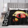 D-Deftoness Nu Metal Throw Blanket Super Soft Flannel For Kids Adult Airplane Travel Living Room Street Trend Sofa Bed Cover