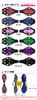 S-Board Kids' Skateboard with Light-Up Tires, 2 Wheels, Purple, FJ1541-purple