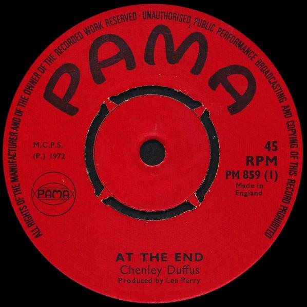 

7inch Record SHENLEY DUFFUS At The End Good Night My Love PM859 Pama Records 1972 UK Reggae Ska Dub Used
