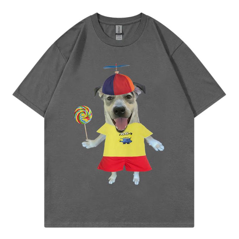 Trending Funny Dog Meme Tshirt Unisex Unisex Casual 100cotton Short Sleeve Tshirts High Quality Fashion Oversized Summer T Shirt