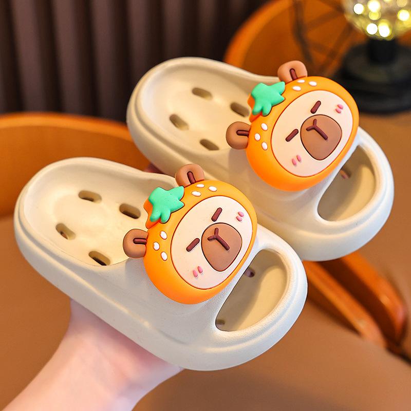 Summer Children's Water-Resistant Sandals Boys and Girls Non-Slip Soft Cushioning Parent-Child Quick-Dry Kids Bath Sandals