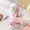 Plastic 360° Rotating Makeup Brush Holder Large Capacity Lipstick Eyebrow Pencil Holder  Bathroom