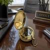 Brass Compass Nautical Style Pocket Compass 5.08 cm Office Desk Decor Gift for Dad, Husband, Grandpa, Boyfriend, Birthday, Wedding, Anniversary