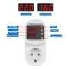 Automatic Voltage Current Protector Socket AC 220V 110V Adjustable 16A Power Surge Protector EU Plug Socket Safe Protect