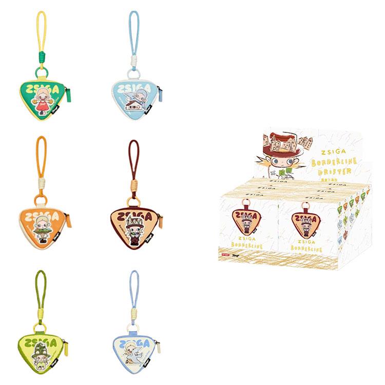 New POP MART Zsiga Borderline Drifter Series Triangular Bag Charm Sealed Case 6 Blind Box PPMT-2502-0027