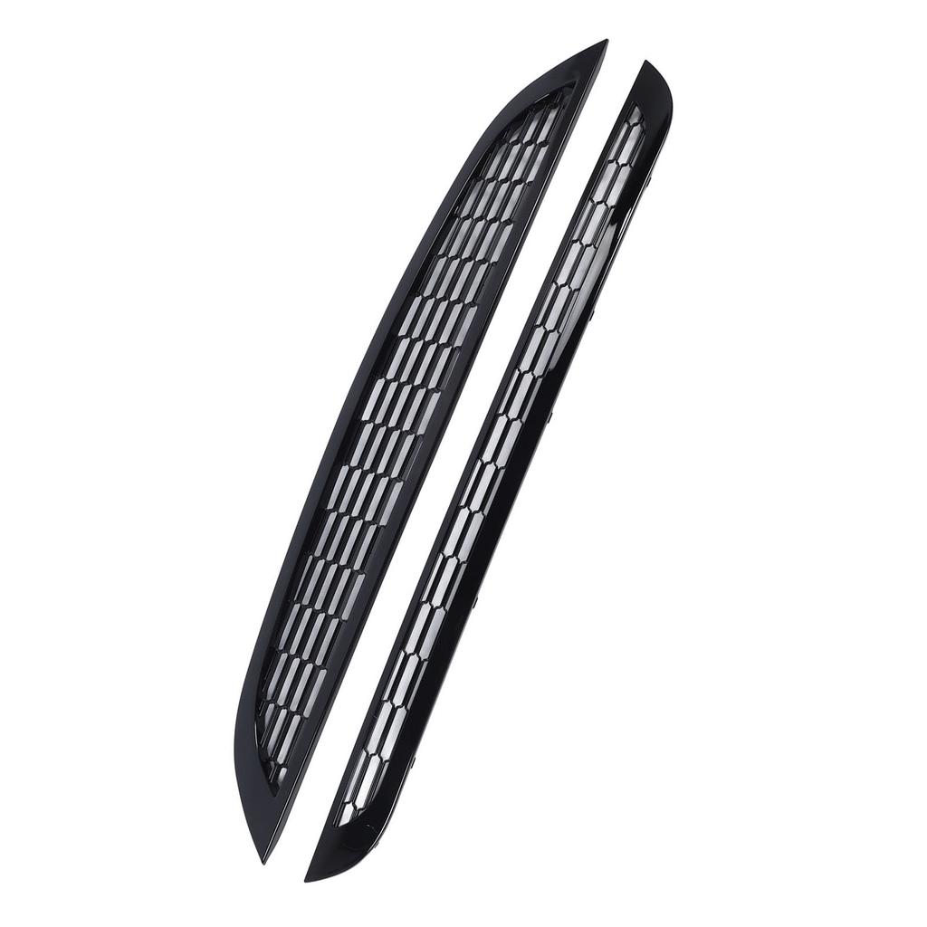 2 Pcs Front Upper Lower Bonnet Mesh Grilles High Strength Bumper Hood Grill Guard for R50 R52 R53 2001 to 2006