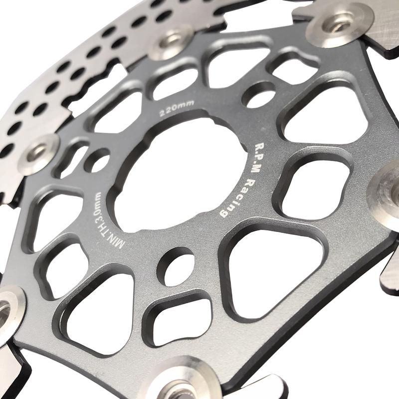 Universal CNC Aluminum Alloy Floating Disk Motorcycle Brake Disc 220mm Hole Pitch 57mm For Scooter Sport-bike