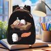 Japanese Nigiri Sushi Sleepwalking Backpack Student Boys Girls BookBag Kids School Bag Computer Shoulder Bags for Men Women