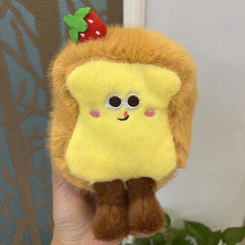 Toast French Fries Sandwich Cake Plush Toy Pendant For Kids And Teens Gift