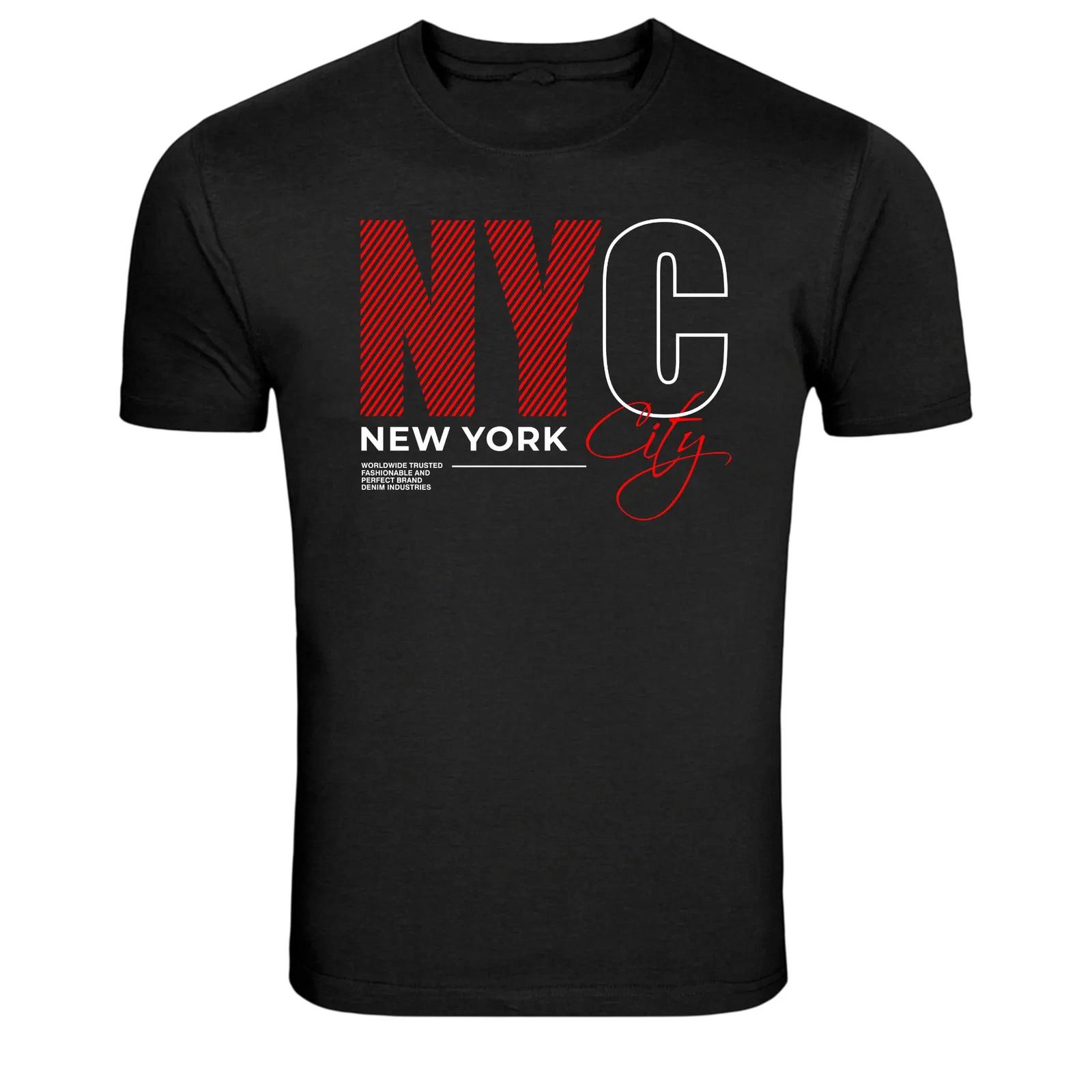 NYC New York City Typography Streetwear Graphic Tee M