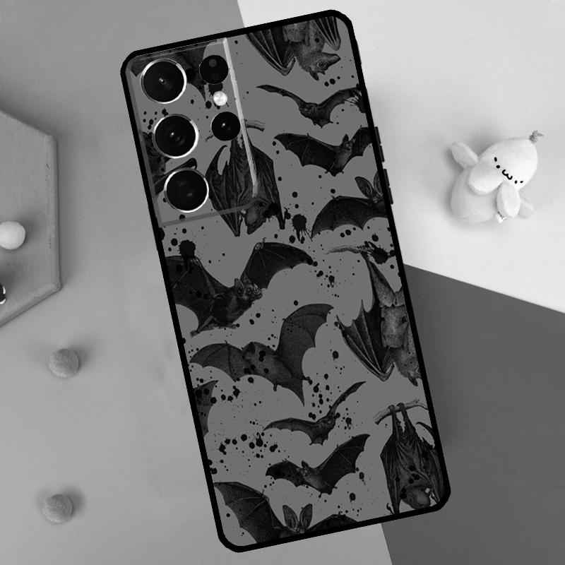 Goth Vampire Bat Gothic Back Case For Samsung Galaxy S26 S25 S24 S21 S22 S20 Ultra S10 Plus S23 FE S25 FE Soft Cover