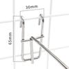 10Pcs 5-25Cm Screen Hooks Supermarket Stainless Steel Grid Hooks 3.2Mm Thickness Wire Mesh Hanging Hooks For Screen Grid