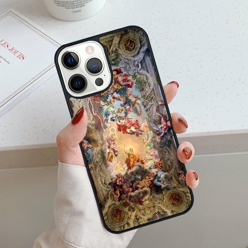 Vintage Baroque Painting Phone Case For iPhone 17 Air 11 12 13 14 15 16 Pro Max Cover For iPhone 17 Air Max Plus Coque Shell