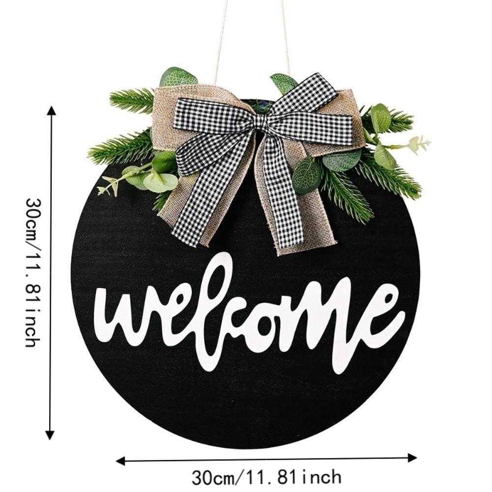 Sunflower Wooden Welcome Sign 30cm Wall Art Garlands Door Wreath Porch Decor