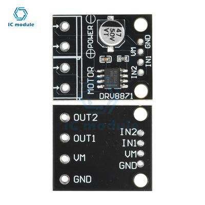 DRV8871 H-bridge Brushed DC Motor Driver Module DC 6.5-45V 3.6A Brushed Motor Driver PWM Control Driver Module