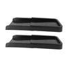 2pcs Downspout   Blocks Black Rain Water Drainage Downspout Extensions with Ground Nails for Gutters