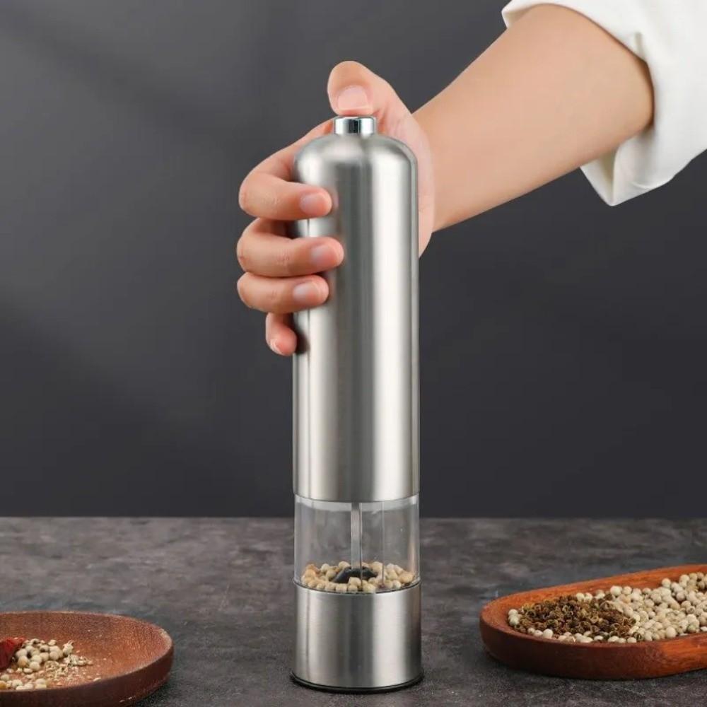Viewable Electric Salt Pepper Grinder One Handed Operation Pepper Grinder  Kitchen