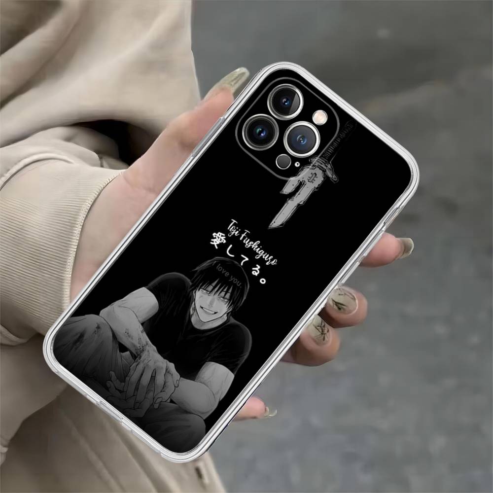 J-Jujutsu Toji Kaisen F-Fushiguro Per iPhone 17 16 16e 15 14 13 12 11 Pro Max Mini Plus Custodia per Telefono
